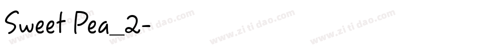 Sweet Pea_2字体转换